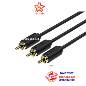 CÁP LOA AV 3->3 - 1.5M UNITEK (Y-C 950BK)