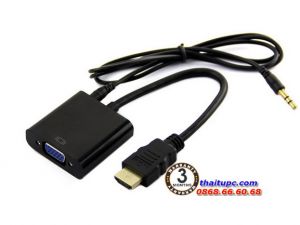 Cáp chuyển HDMI to VGA có Âm thanh 20cm