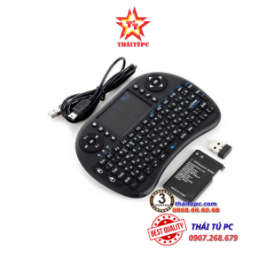 Bàn phím kiêm chuột Wireless KD 08 (Đen)