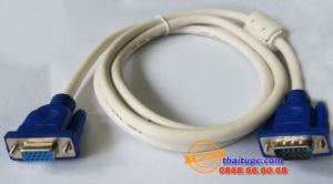 Cable Vga LCD KM Nối dài 5M (3+4) VFS 5 (Trắng Xanh)
