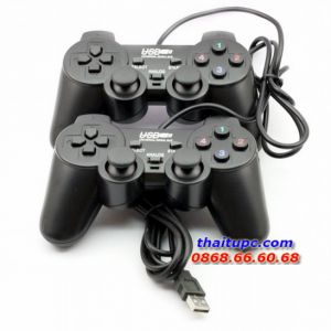 Tay game USB đôi có rung