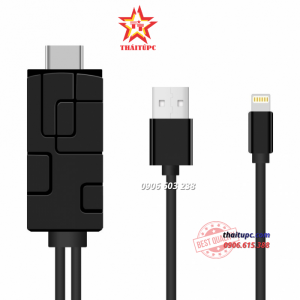 Mirascreen LD10 - Dây tín hiệu Lightning to HDMI Dongle (for iphone/ipad)