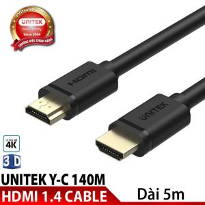 Cáp HDMI unitek 5m chính hãng cao cấp Y-C 140M