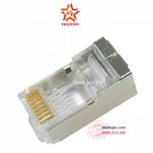 Đầu nối bọc kim loại RJ-45 Dintek CAT.5E FTP Modular Plug