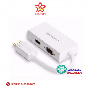 Cáp chuyển Ugreen 20419/20420 Displayport sang HDMI & VGA & DVI