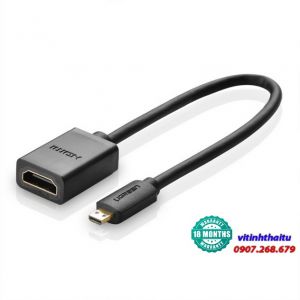 Cáp chuyển đổi Micro HDMI to HDMI âm dài 20cm Ugreen 20134