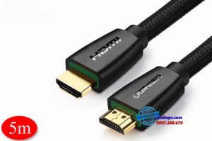 Cáp HDMI 2.0 Dài 5M Cao Cấp Ugreen 40412 Hỗ Trợ 3D 4K60Hz