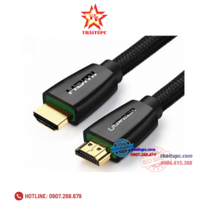 Cáp HDMI 2.0 Dài 5M Cao Cấp Ugreen 40412 Hỗ Trợ 3D 4K60Hz