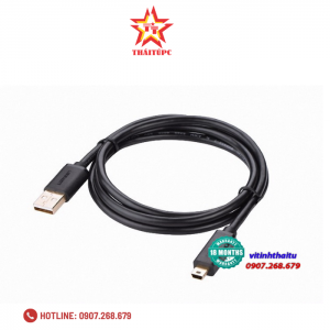 Cáp Mini USB to USB 2.0 Ugreen 10385 mạ vàng dài 1,5m chính hãng