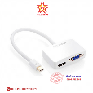 Cáp chuyển đổi Mini Displayport to HDMI và VGA cao cấp chính hãng Ugreen 10427