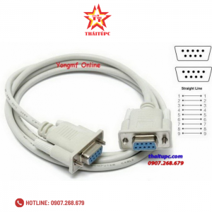 Cáp Com to Com 9 Pin 1.5M Âm - Âm( Cáp RS232 )